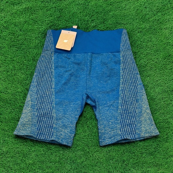 Fabletics Pants - Fabletics High Waisted Seamless Shorts Women's Size M Workout‎ Activewear Blue